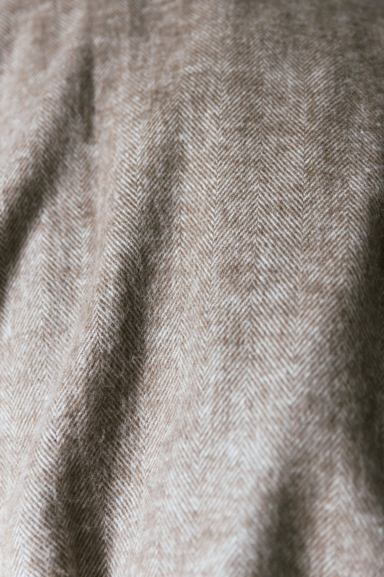 Bamboo Herringbone Throw Blanket available in multiple colors