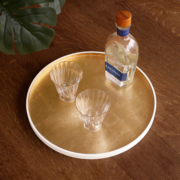 Lacquered gold tray