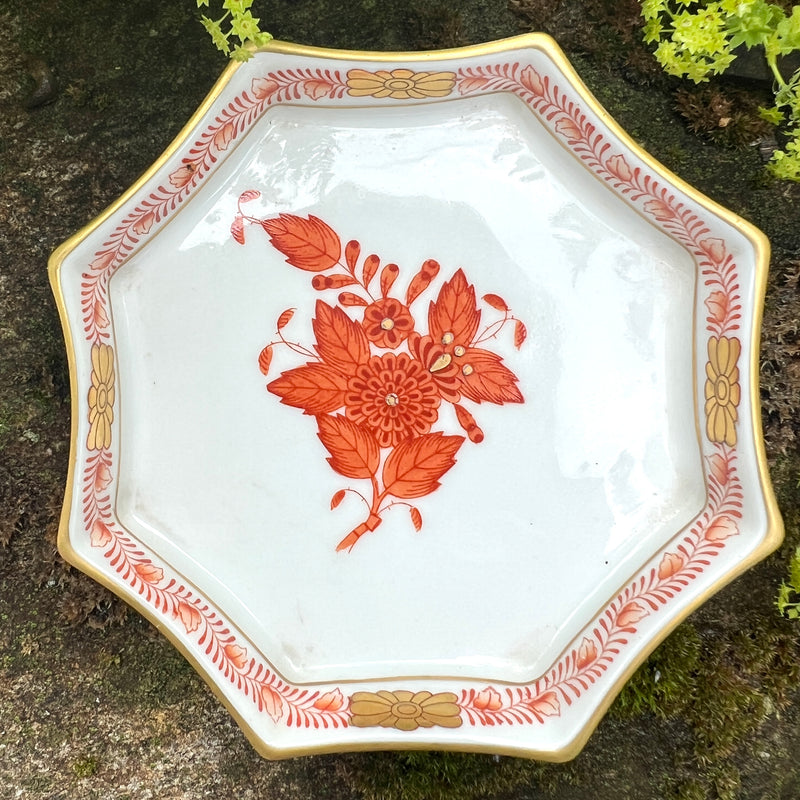 Vintage Herend Collectible Porcelain Trinket Dish