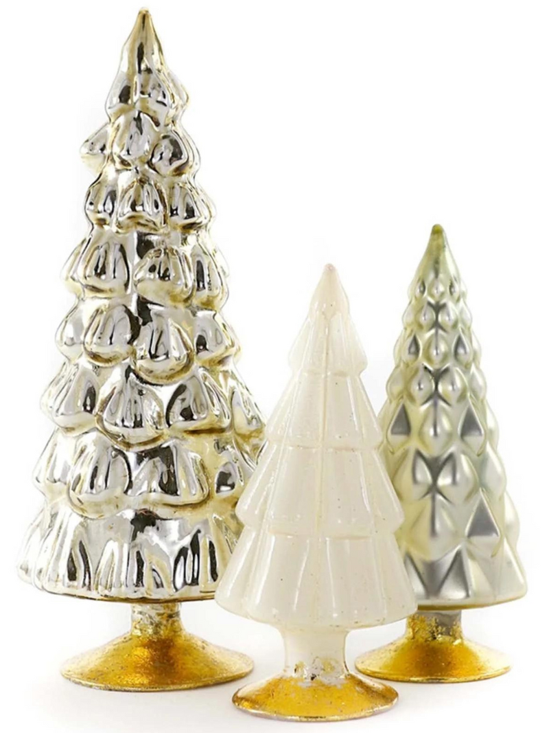 NEW! Set of 3 Art Glass Trees in Golden Hues by Designer Cody Foster