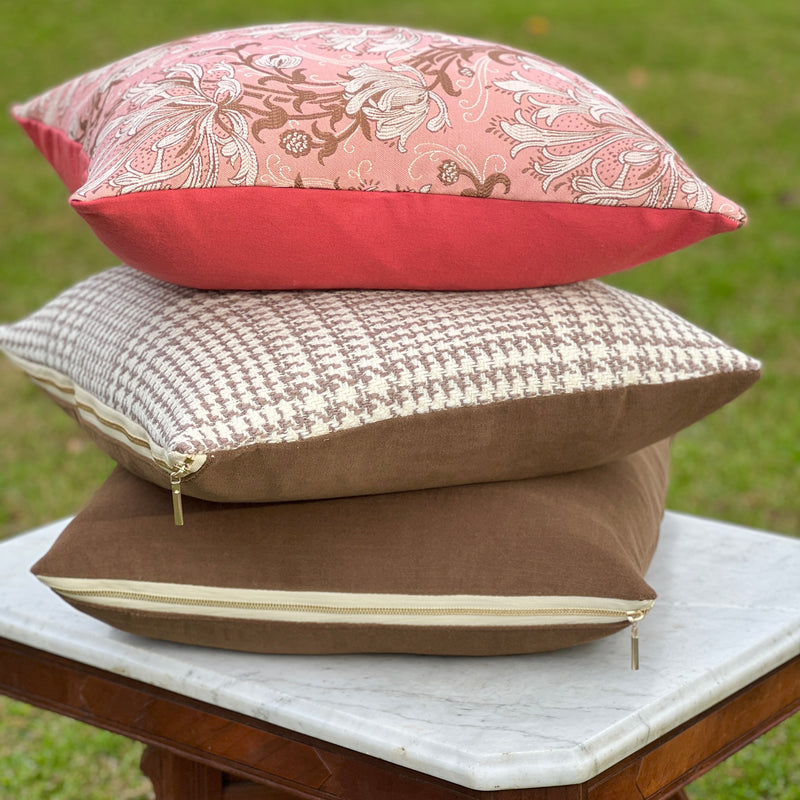 Belgian Chocolate Velvet Square Pillow