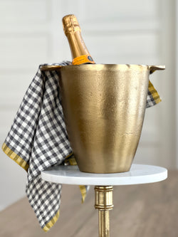 Antique Brass Wine Chiller Ice Bucket