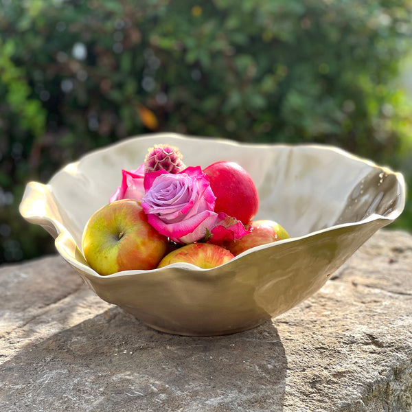 gold bowl decor by Beatriz Ball