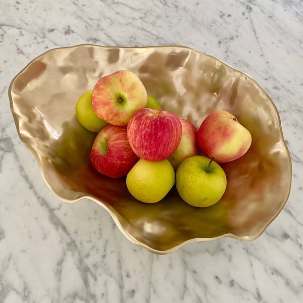 Gold decor bowl by Beatriz ball