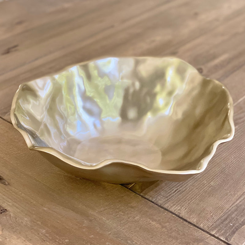 Maia Large Champagne Gold Bowl by Beatriz Ball